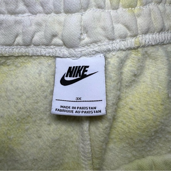 Nike Yellow Tie Dye Jogger Sweatpants Embroidered w/Patches Womens 3X - Picture 7 of 8